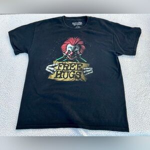 Killer Klowns Tee Shirt From Outer Space Black Red Green Free Hugs Clown Sz L